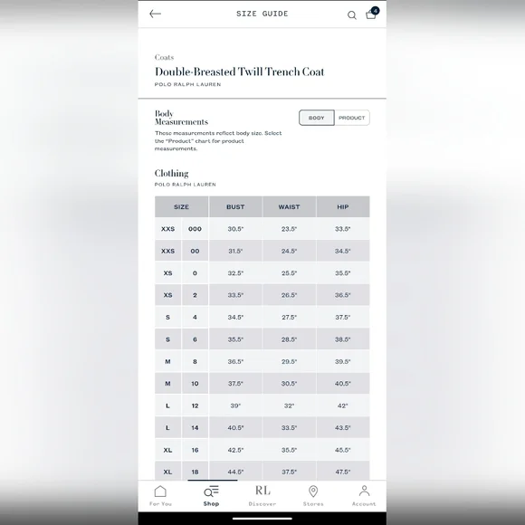 Polo Ralph Lauren Double-Breasted Twill Trench Coat - Picture 10 of 12